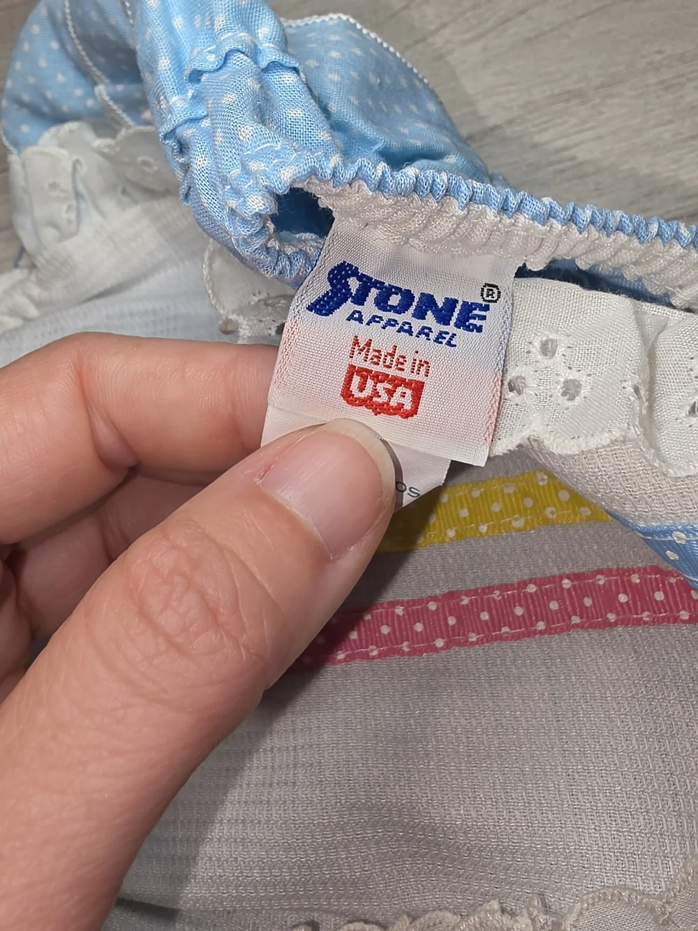 Vintage Stone Apparel Summer Romper Ruffle Butt Baby Girls Size 18 Months